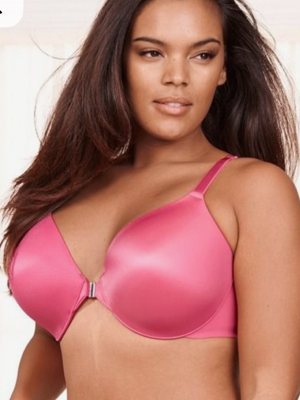 NEW SOMA Vanishing Back Full coverage front closure bra 34DDD pink/coral NEW